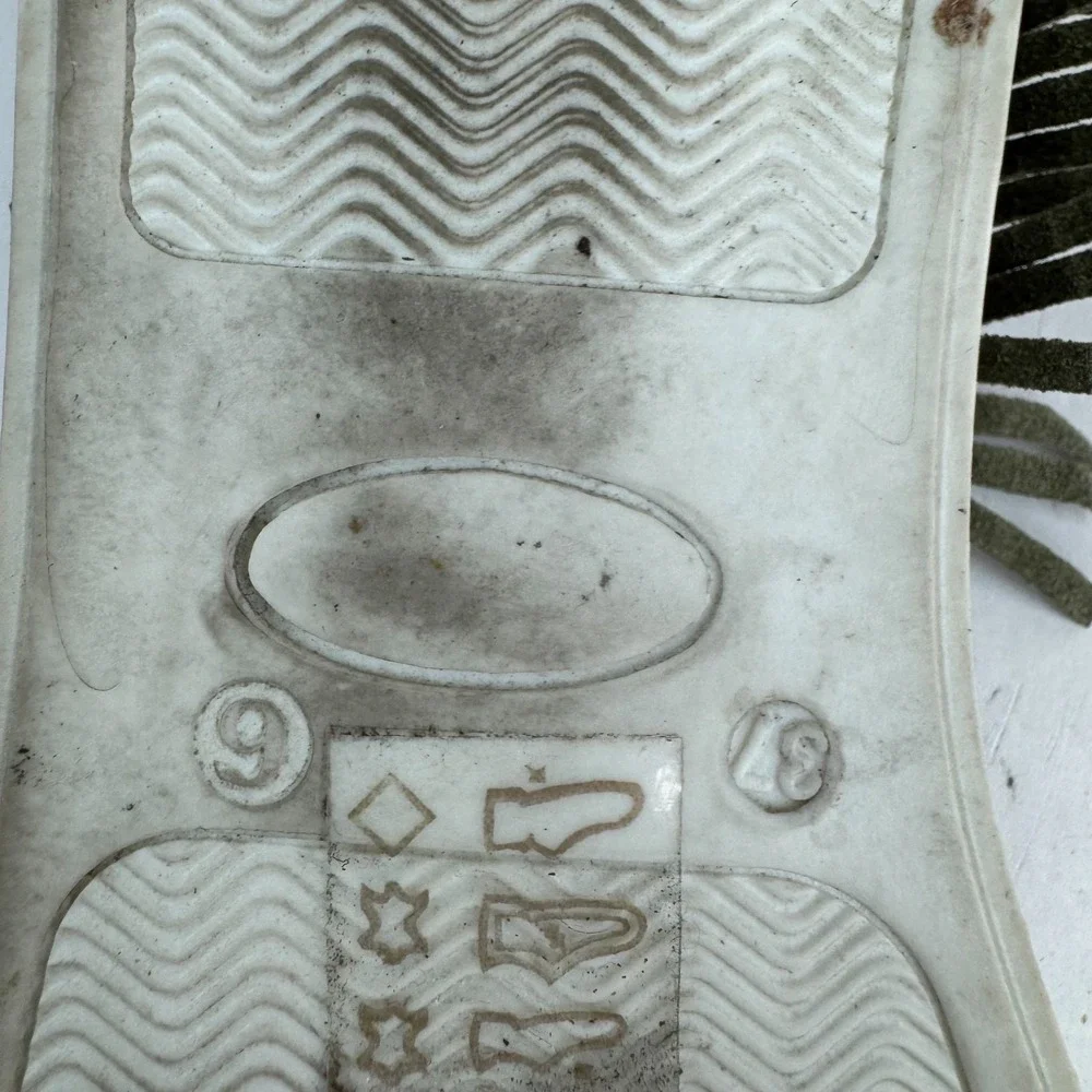 Womens Figue Olive‎ Suede Beaded Eye Fringe Slip On Shoes Sneakers Size 37 US 6